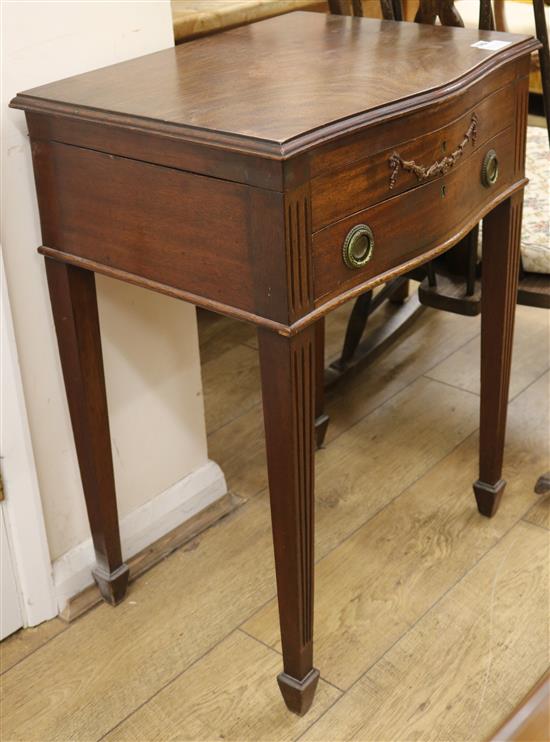 A 1930s oak canteen table